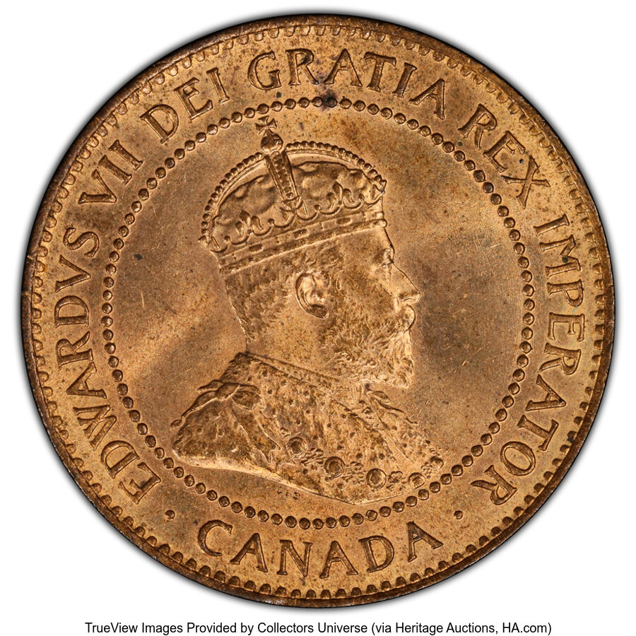 image for: Canada: Edward VII Cent 1905 MS65 Red PCGS,...