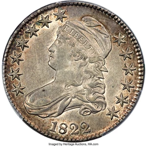 image for: 1822 50C O-105, R.2, AU55 PCGS....
