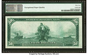 image for: Fr. 1049 $50 1914 Federal Reserve Note PMG Choice Uncirculated 64 EPQ....