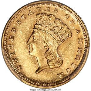 image for: 1878 G$1 JD-1, High R.6, PR58 PCGS....