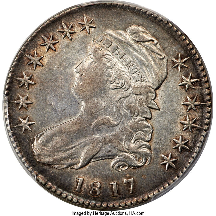 image for: 1817 50C O-105, High R.6, AU53 PCGS....