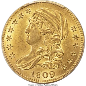 image for: 1809/8 $5 BD-1, High R.3, MS63+ PCGS....