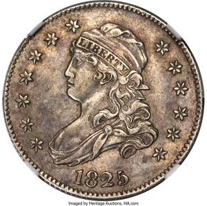 image for: 1825/4/(2) 25C B-2, FS-302, R.2, AU55 NGC....