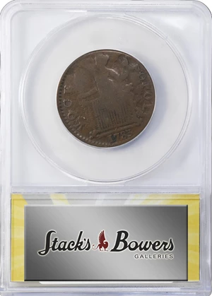 image for: 1783 Washington Georgivs Triumpho Token. Musante GW-54, Baker-7, W-10100. VG-10 (ANACS).