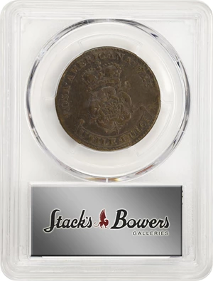 image for: 1723 Rosa Americana Twopence. Martin 3.20-E.11, W-1334. Rarity-6. VF Details--Repaired (PCGS).