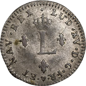 image for: 1762-BB Sou Marque. Strasbourg Mint. Vlack-276. Rarity-1. Choice About Uncirculated.