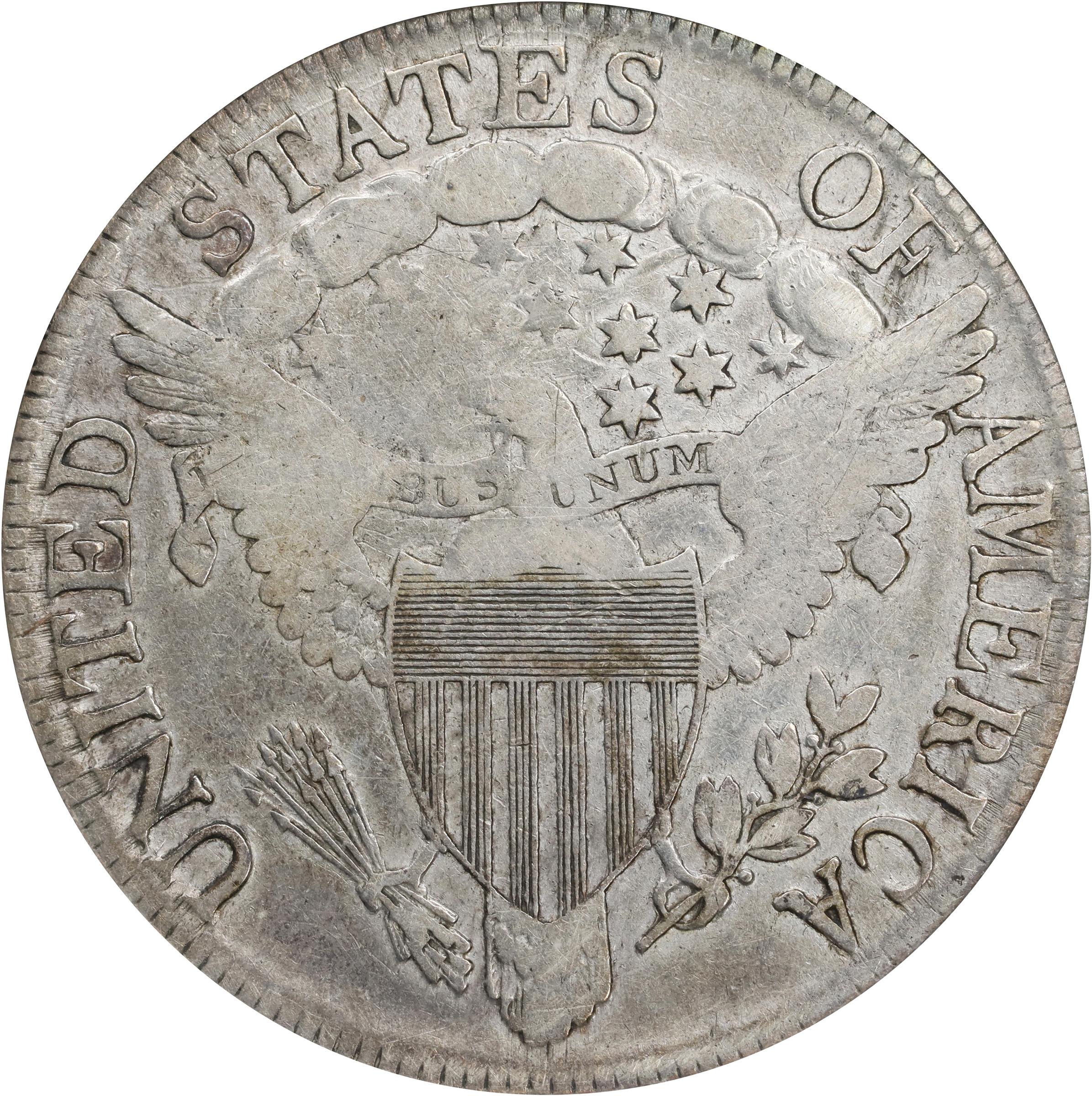 image for: 1807 Draped Bust Half Dollar. O-110, T-3. Rarity-2. Net VG-8 (ANACS). Fine Details--Cleaned. OH.