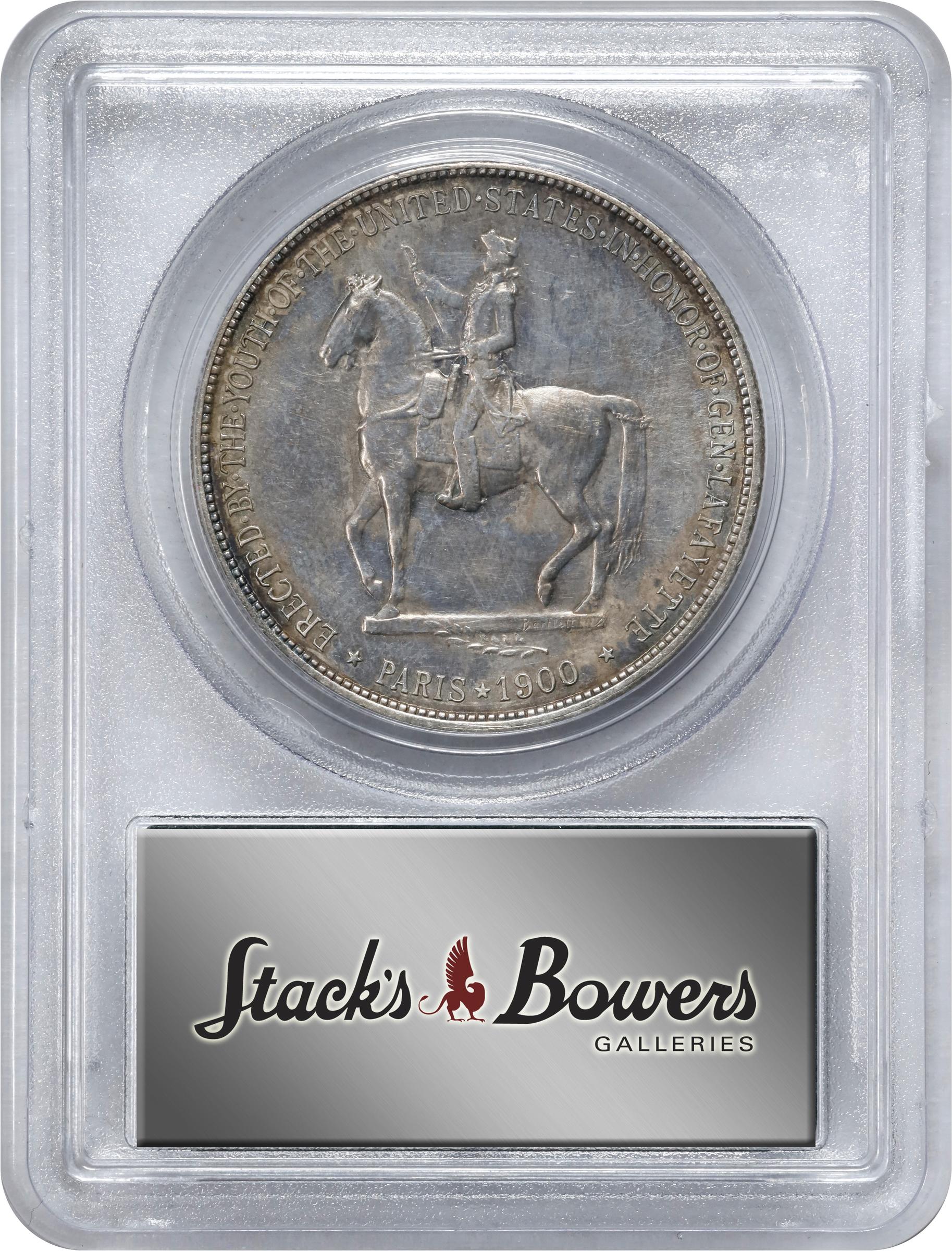 1900 $1  Lafayette AU53 CAC thumbnail 4