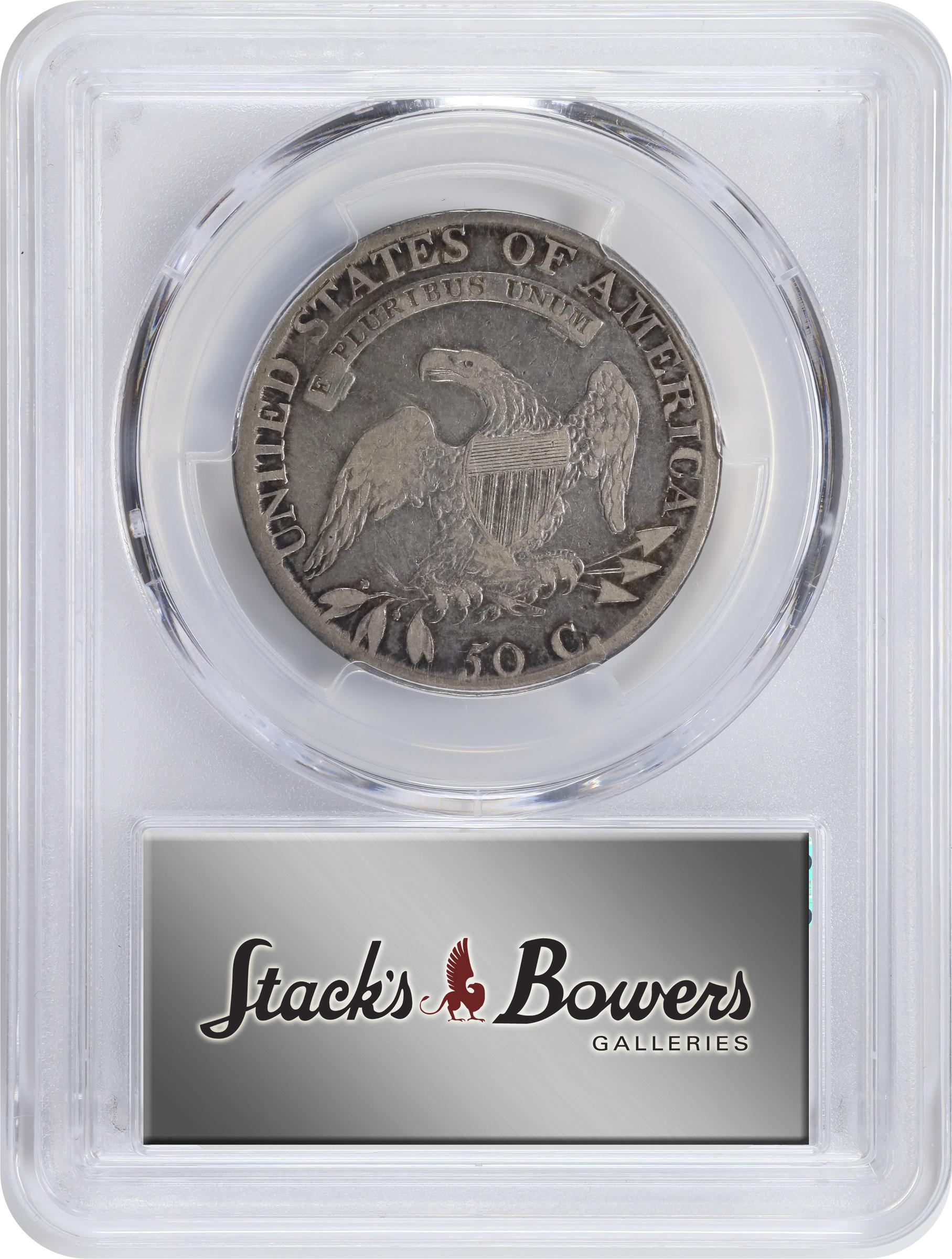 image for: 1814 Capped Bust Half Dollar. O-105a. Rarity-4. Single Leaf Below Wing. Fine-15 (PCGS).