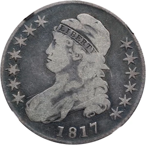 image for: 1817 Capped Bust Half Dollar. O-111. Rarity-2. VG-10 (NGC).