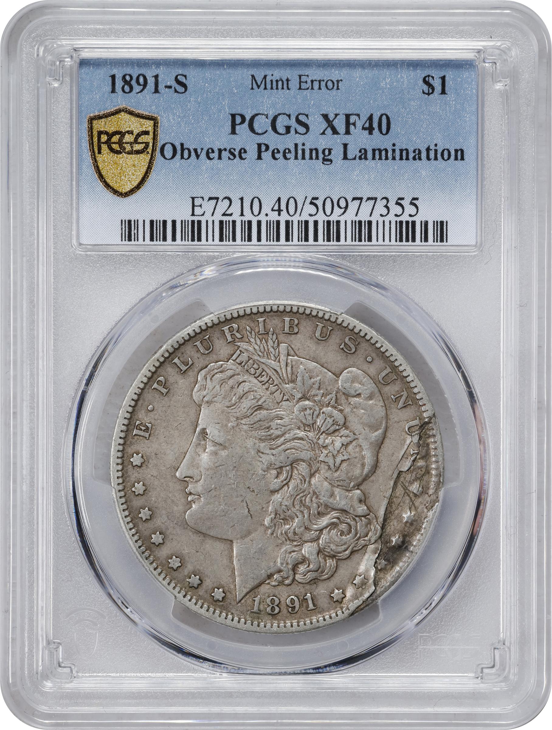 1891-S $1 XF40 thumbnail 3