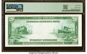 image for: Fr. 972 $20 1914 Federal Reserve Note PMG Choice Very Fine 35....
