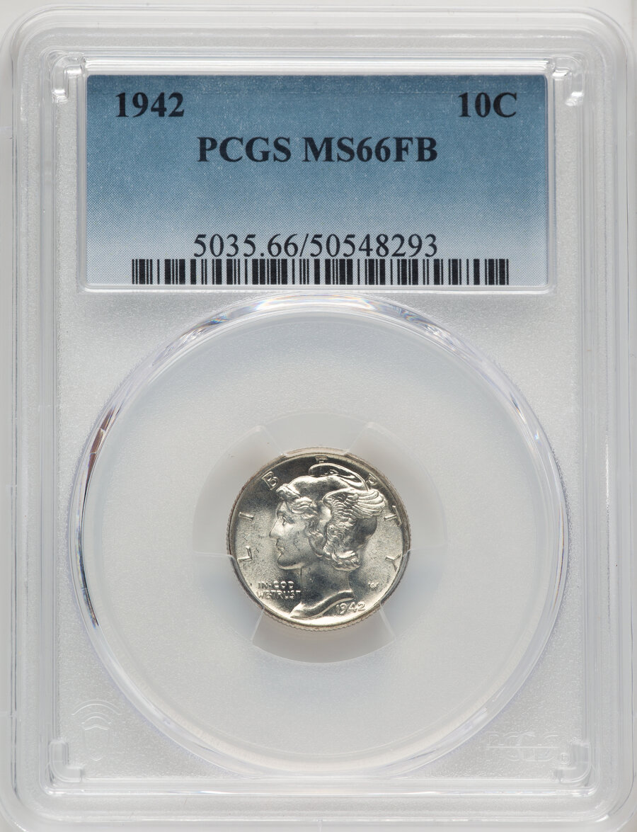 【NEW限定品】 Mint FB Dime Mercury 1942 State The | Guide Pricing (MS) Collection
