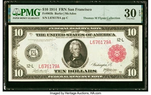 image for: Fr. 903b $10 1914 Red Seal Federal Reserve Note PMG Very Fine 30 EPQ....