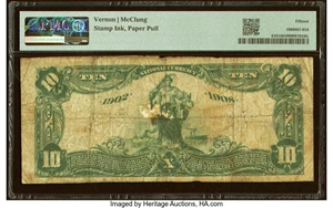 image for: Mount Carmel, IL - $10 1902 Date Back Fr. 619 The First National Bank Ch. # (M)4480 PMG Choice Fine 15....