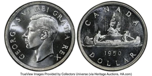 image for: Canada: George VI Dollar 1950 MS66 PCGS,...