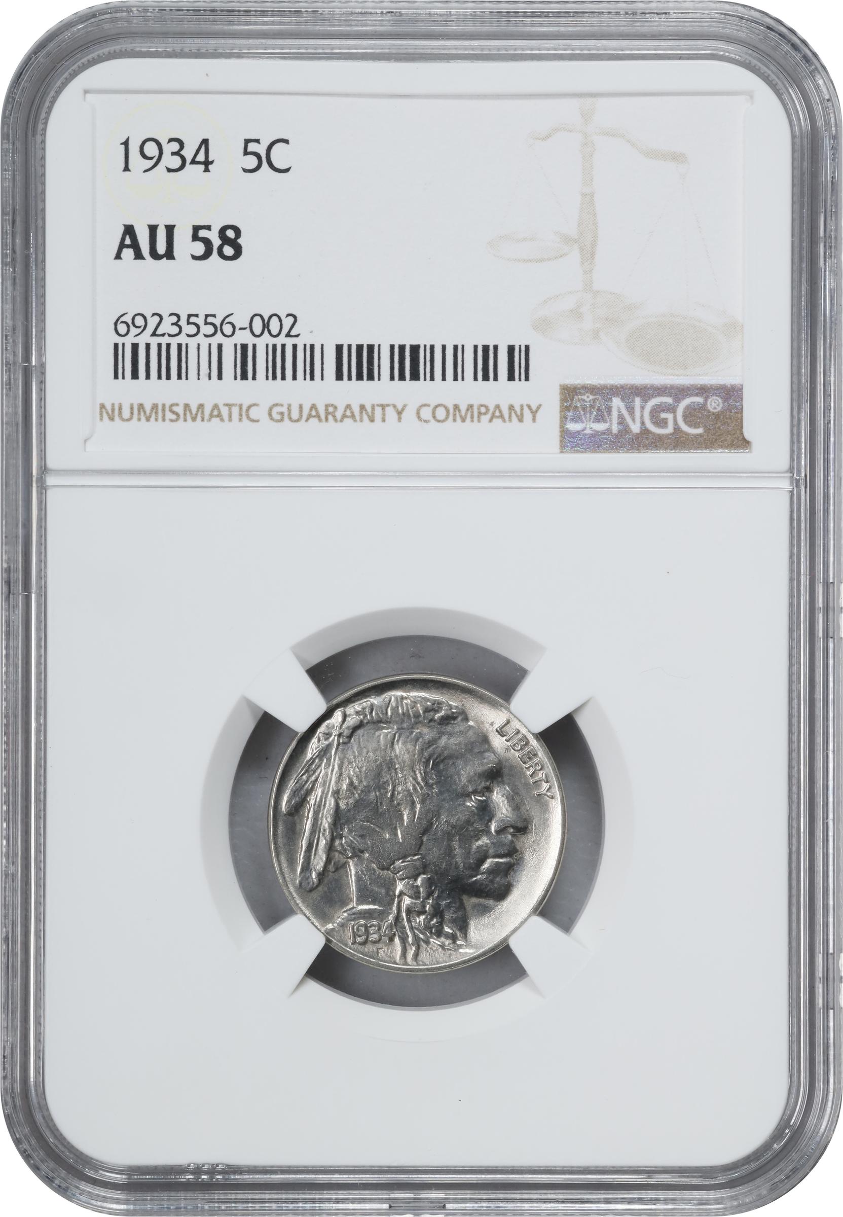 1934 5c VG10 CAC thumbnail 14