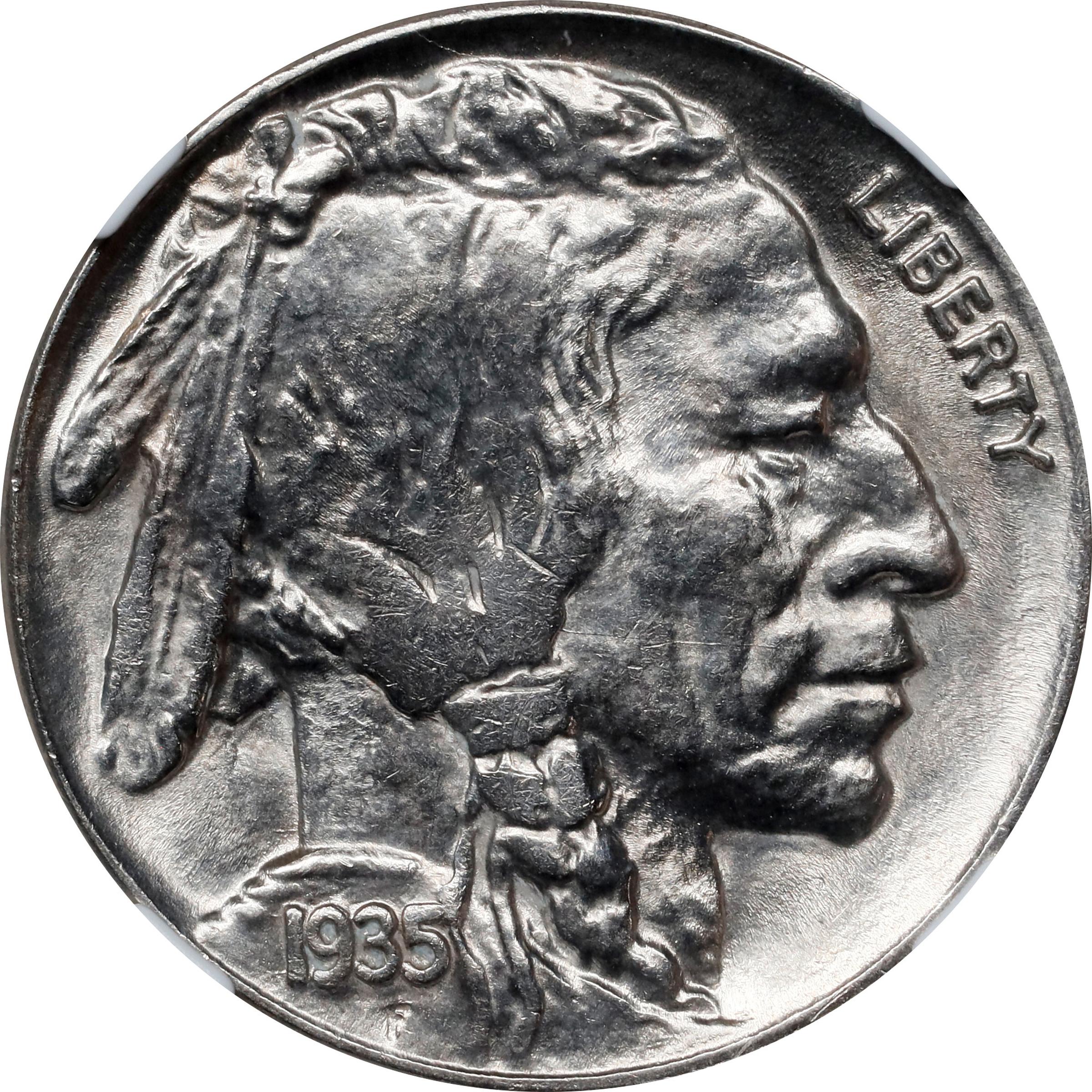 1935 Buffalo Nickel. MS-63 (NGC).