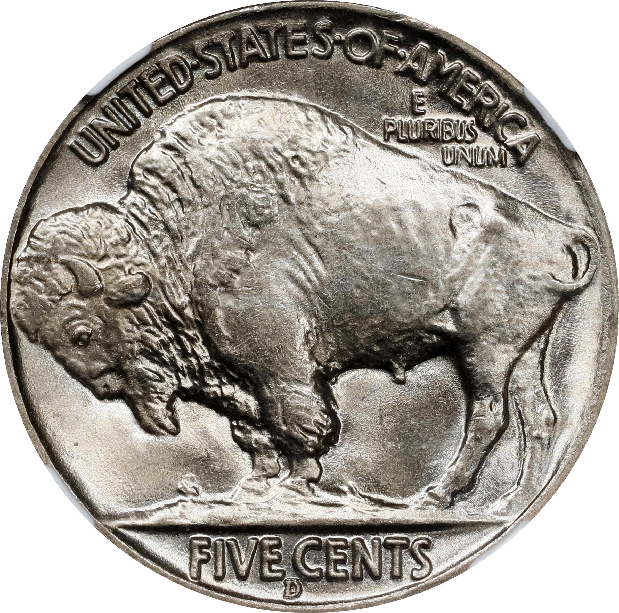 image for: 1938-D/S Buffalo Nickel. FS-511, OMM-1. MS-66 (NGC).