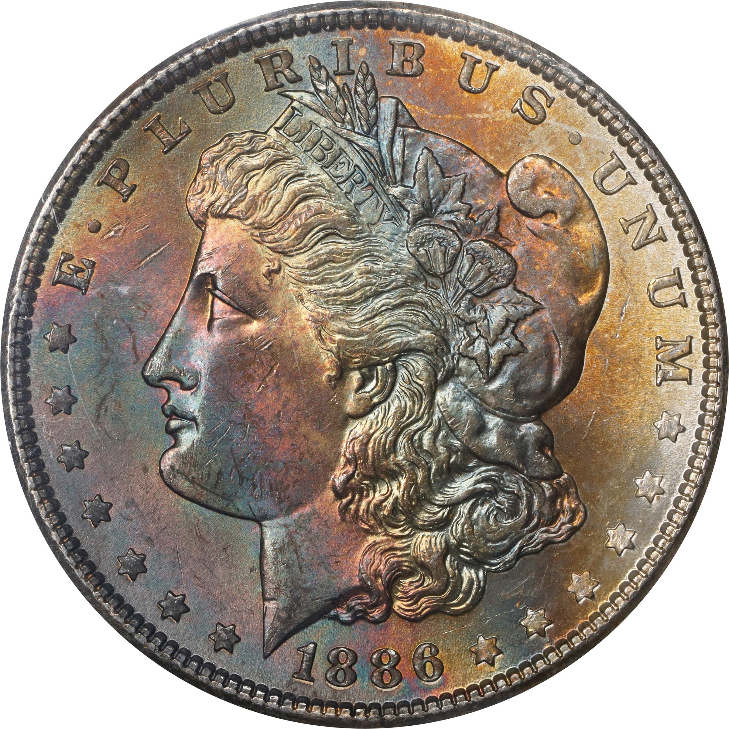 image for: 1886 GSA Morgan Silver Dollar. Soft Pack. MS-64 (NGC).