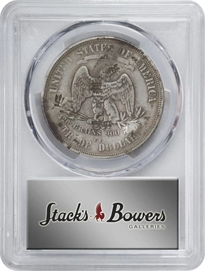 image for: 1875-CC Trade Dollar. Type I/I. Chop Mark. VF-25 (PCGS).