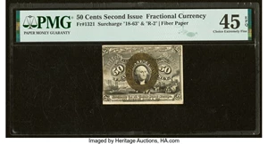 image for: Fr. 1321 50¢ Second Issue PMG Choice Extremely Fine 45 EPQ....