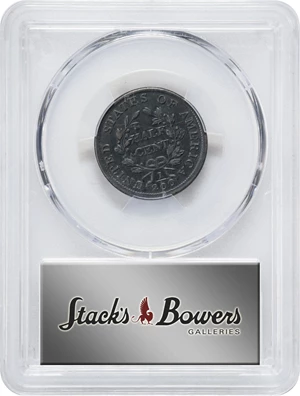 image for: 1803 Draped Bust Half Cent. C-1. Rarity-1. EF-45 (PCGS).
