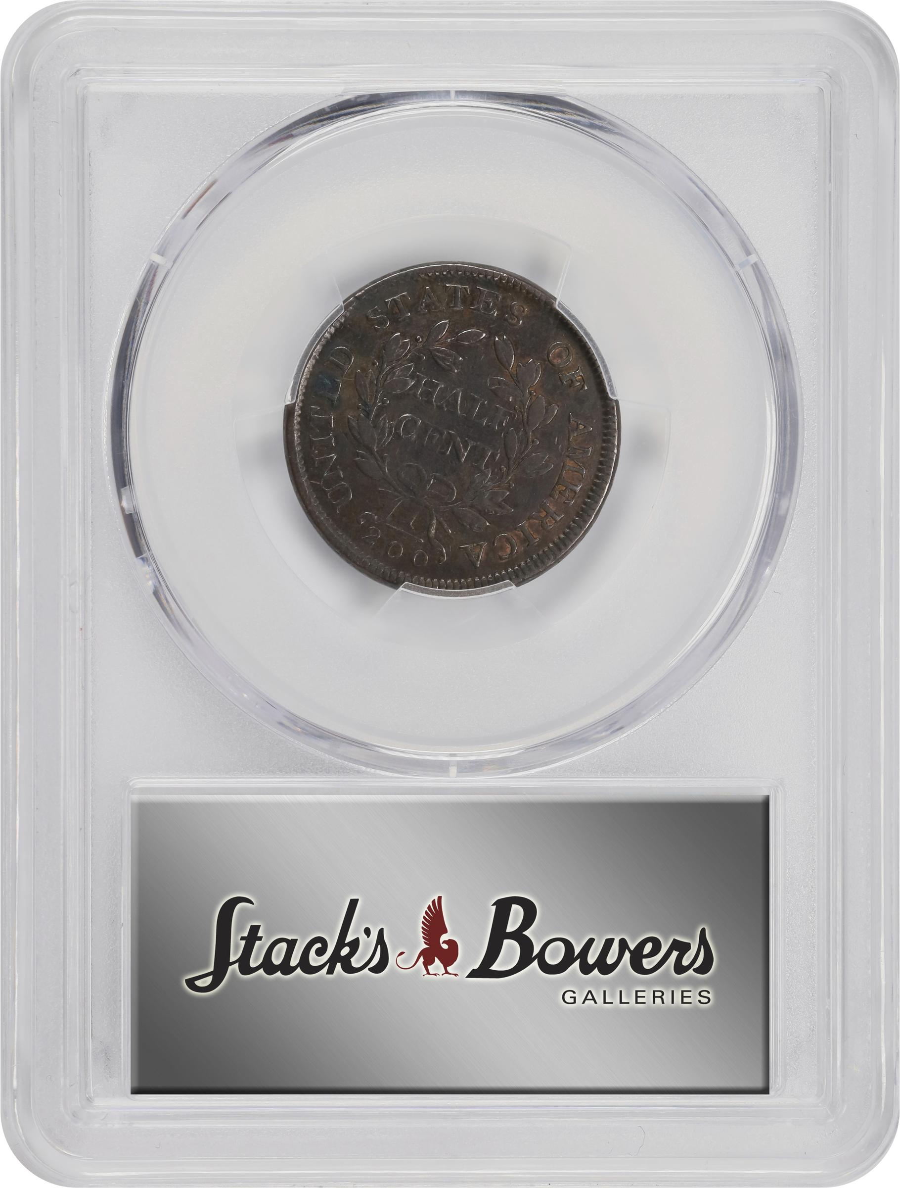 1804 1/2c Plain 4, Stems MS BN VF30 BN CAC thumbnail 5