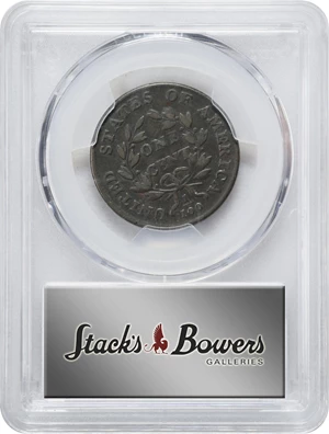 image for: 1800/79 Draped Bust Cent. S-196, B-10. Rarity-1. 80/79, Style II Hair. Fine-15 (PCGS).