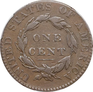 image for: 1820 Matron Head Cent. N-8. Rarity-3. Small Date. VF-30 (PCGS).