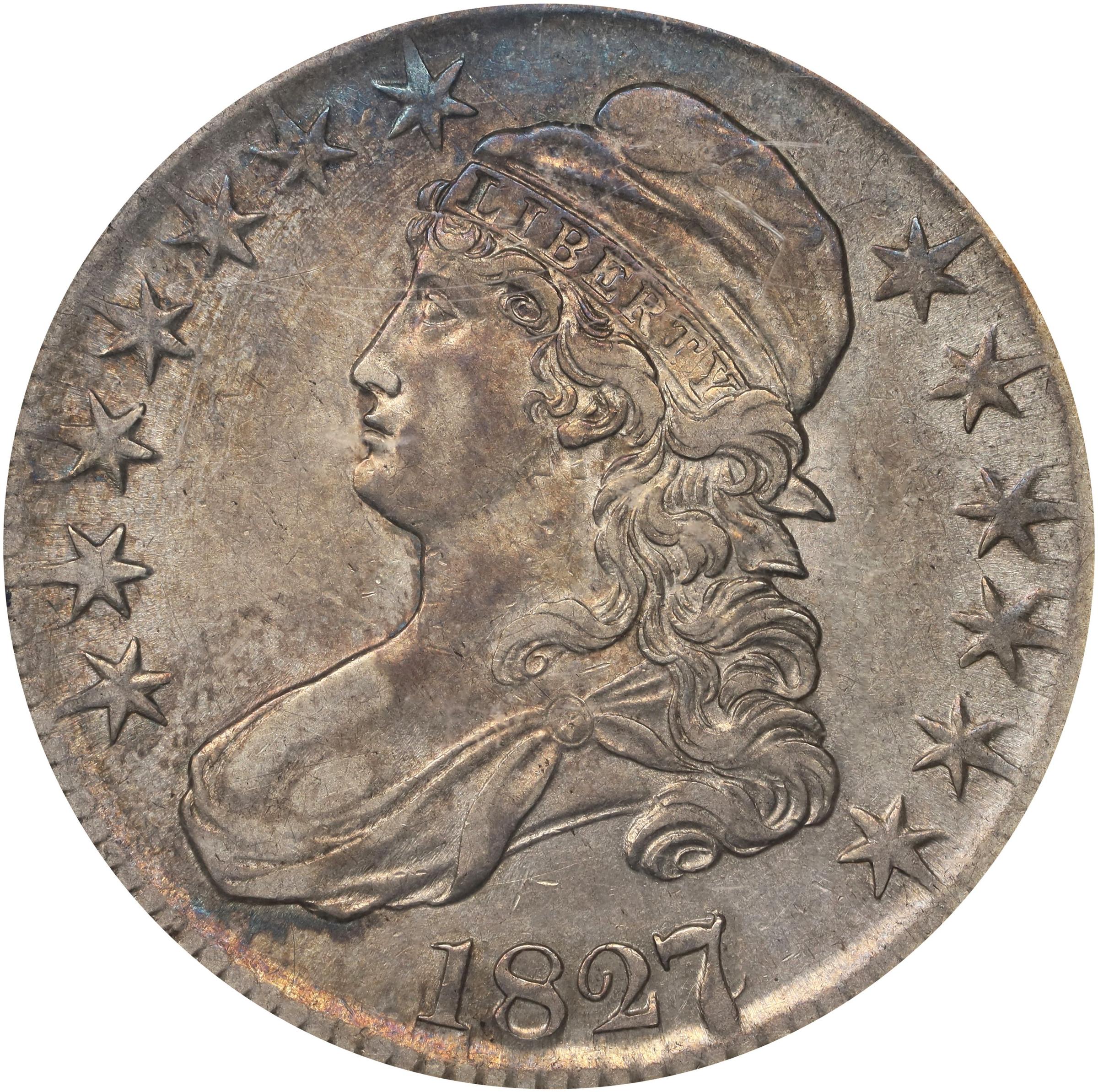 image for: 1827/6 Capped Bust Half Dollar. O-102. Rarity-1. EF-45 (ANACS). OH.