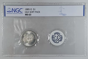 image for: 1885-O GSA Morgan Silver Dollar. GSA Soft Pack. MS-63 (NGC).