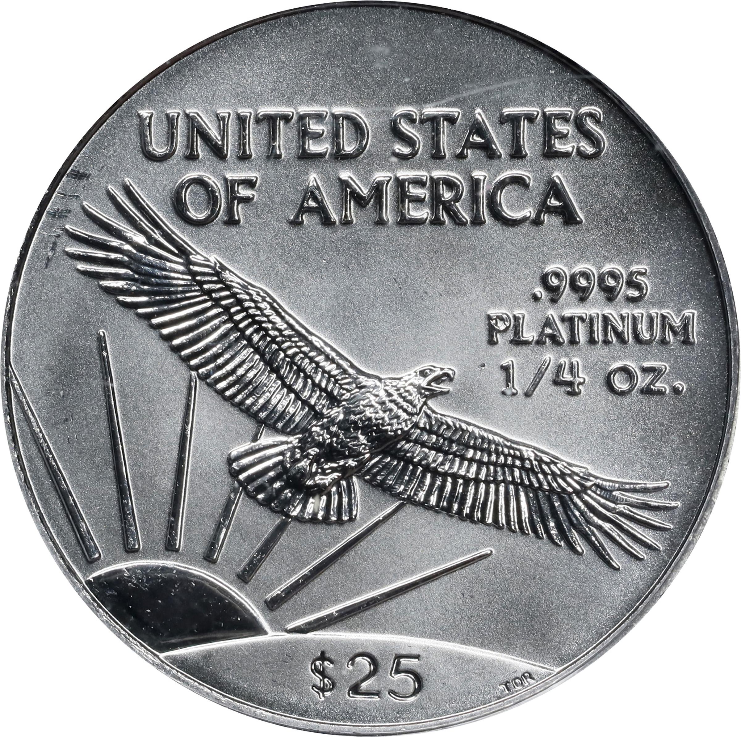 1998 $25 Platinum Eagle Values & Prices By Issue | Greysheet