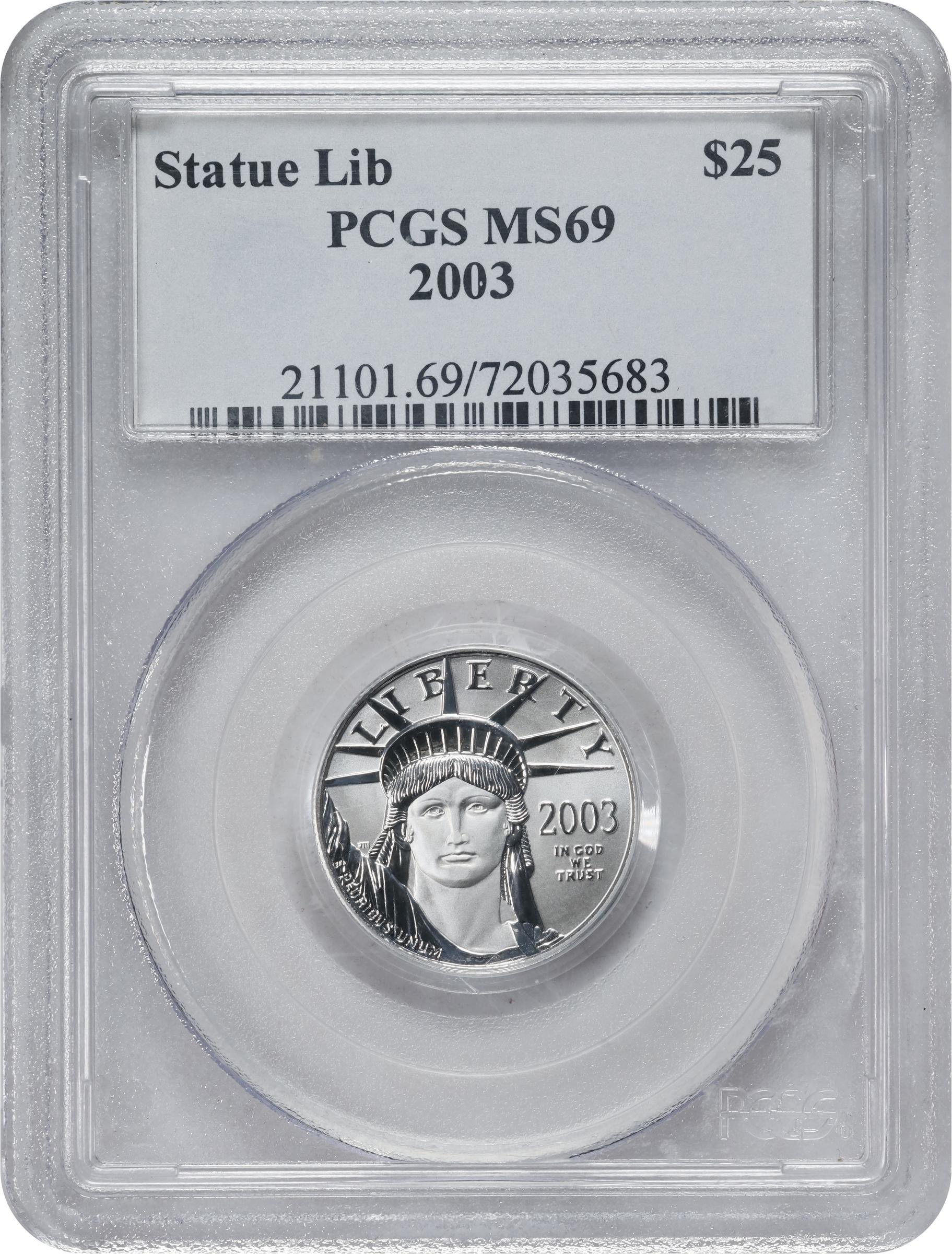 2003 Platinum Coin Set($25なし) 9995 Platinum | 2003 Platinum Eagle 4-Coin Set | Proof 70