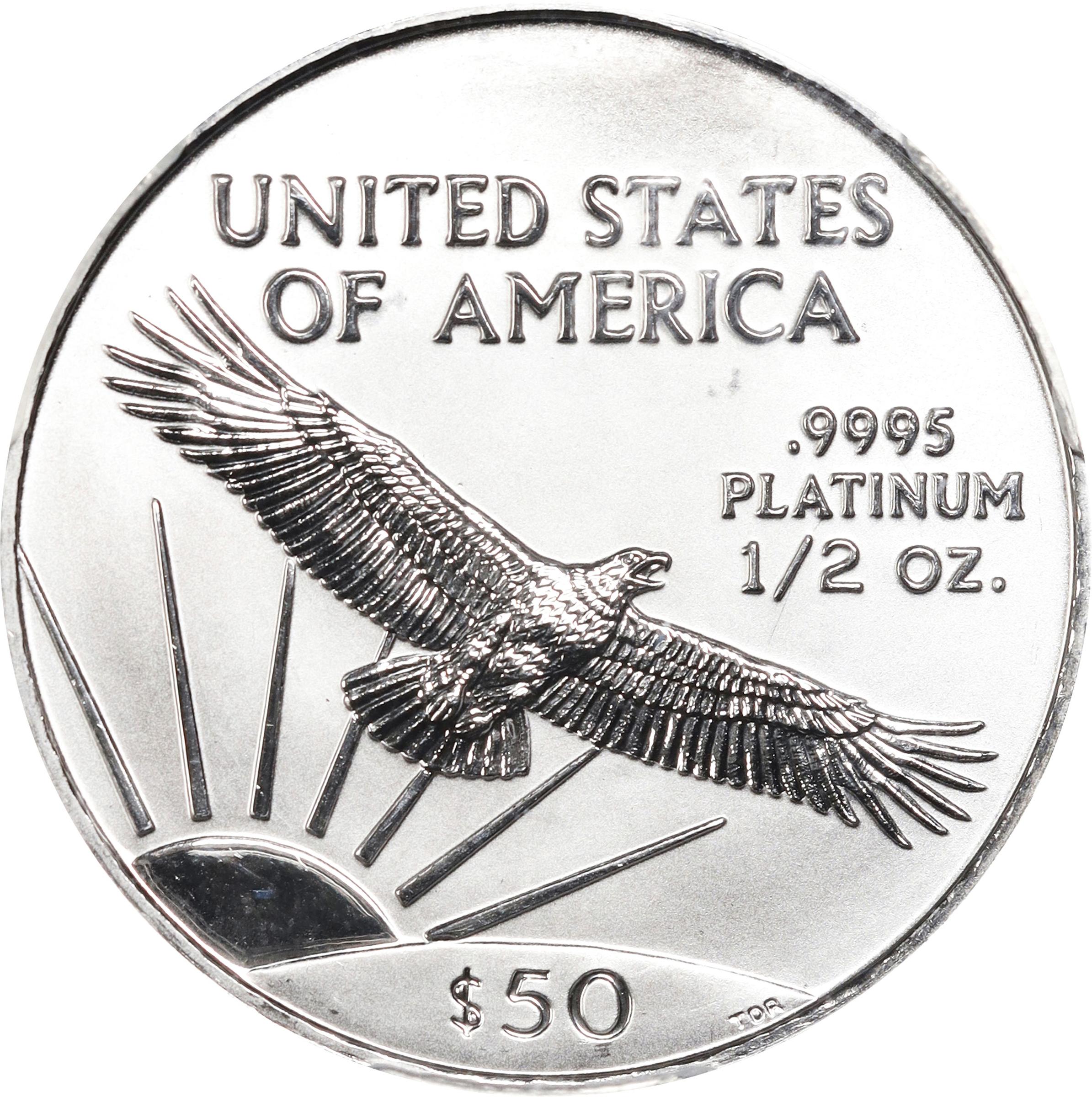 image for: 1999 Half-Ounce Platinum Eagle. MS-69 (PCGS).
