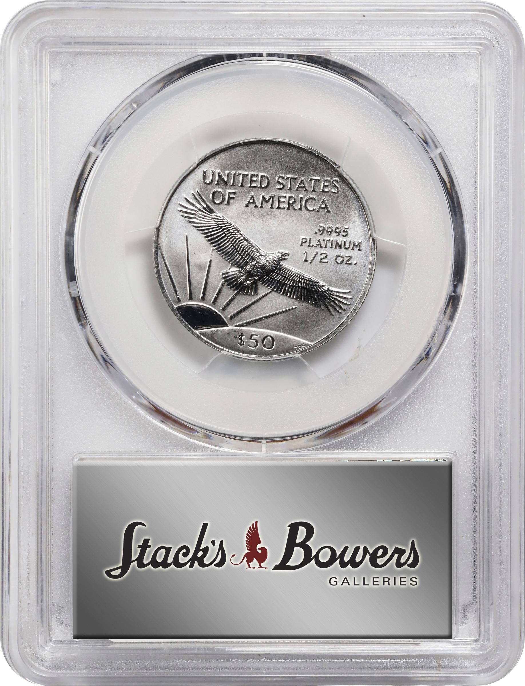 image for: 2001 Half-Ounce Platinum Eagle. MS-68 (PCGS).