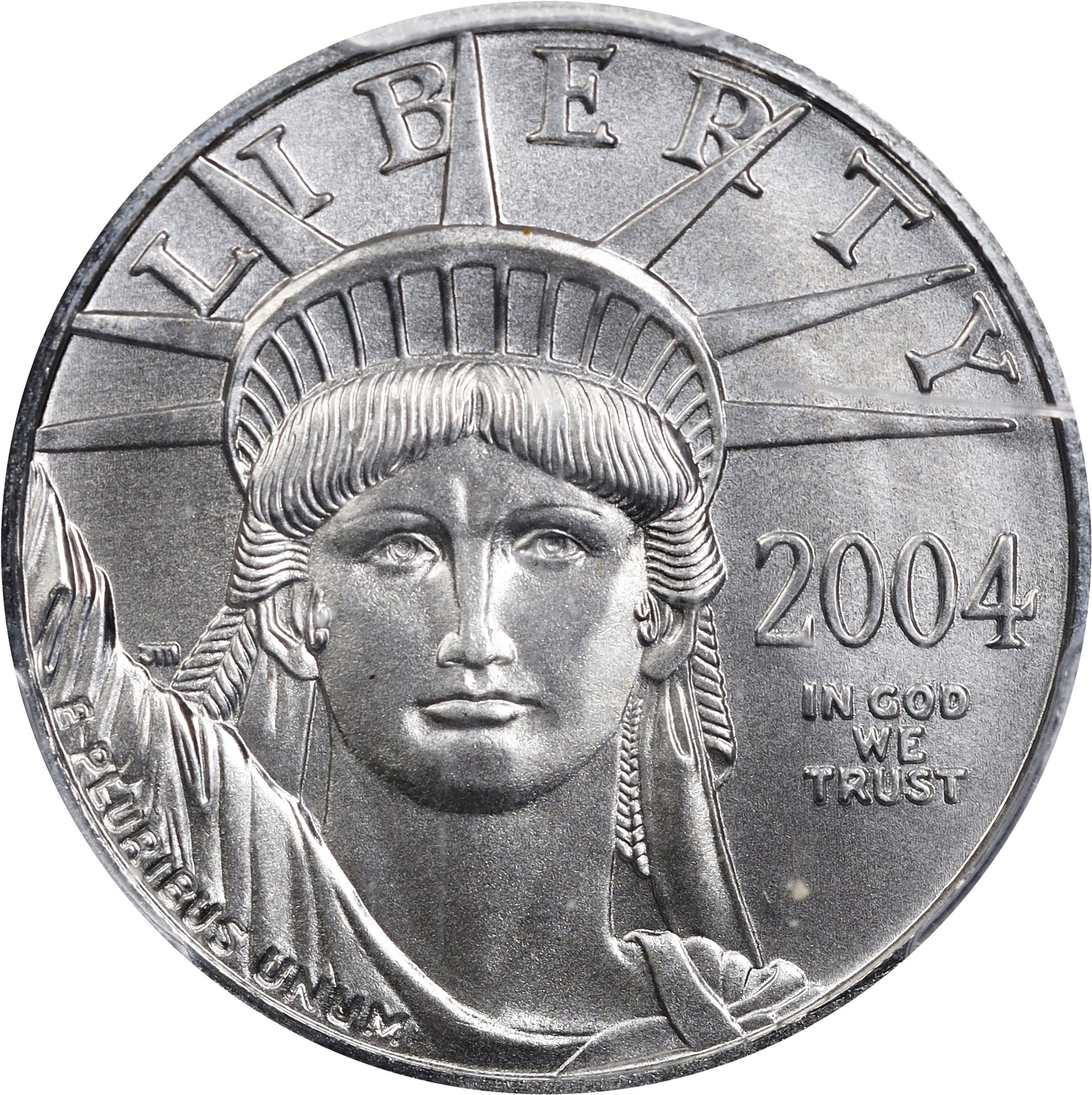 image for: 2004 Half-Ounce Platinum Eagle. MS-69 (PCGS).