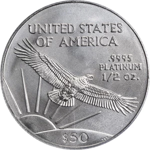 image for: 2005 Half-Ounce Platinum Eagle. First Strike. MS-69 (PCGS).