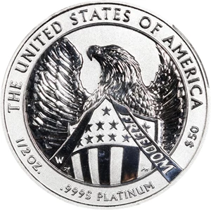 image for: 2007-W Half-Ounce Platinum Eagle. 10th Anniversary Set. Reverse Proof-70 (PCGS).