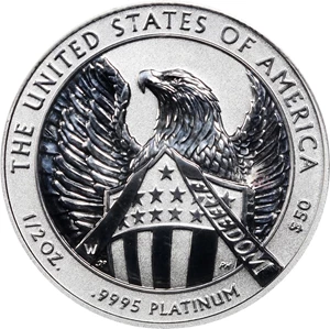 image for: 2007-W Half-Ounce Platinum Eagle. First Strike. 10th Anniversary Set. Reverse Proof-69 (PCGS).