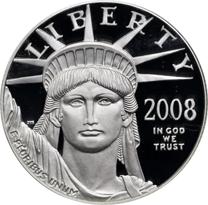 image for: 2008-W Half-Ounce Platinum Eagle. Proof-69 Deep Cameo (PCGS).