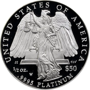image for: 2008-W Half-Ounce Platinum Eagle. Proof-69 Deep Cameo (PCGS).