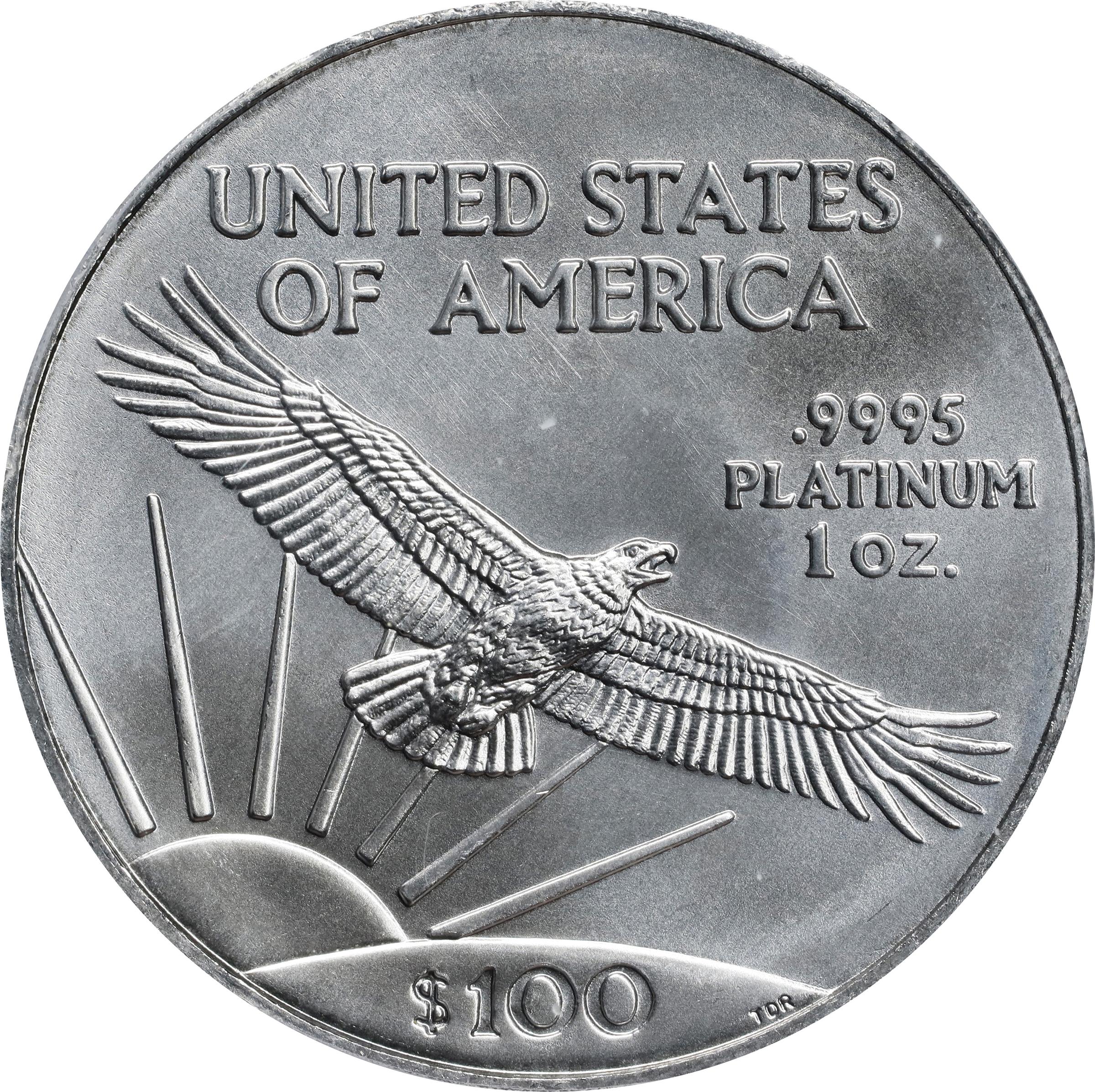 image for: 2007 One-Ounce Platinum Eagle. MS-69 (PCGS).