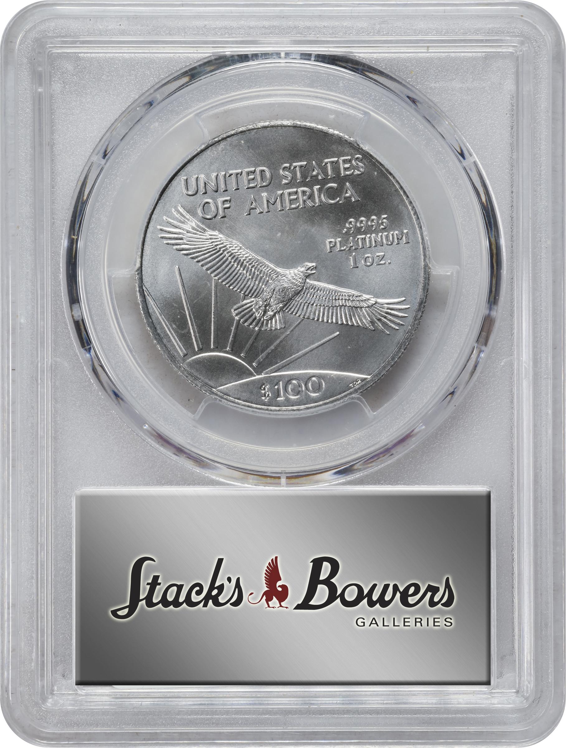 image for: 2007 One-Ounce Platinum Eagle. MS-69 (PCGS).