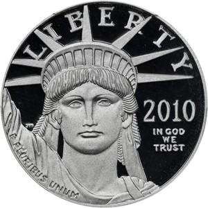 image for: 2010-W One-Ounce Platinum Eagle. Proof-69 Deep Cameo (PCGS).
