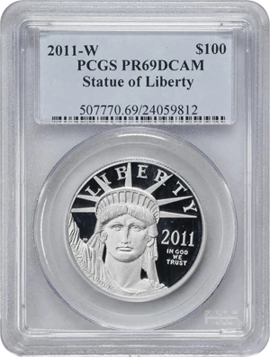 image for: 2011-W One-Ounce Platinum Eagle. Proof-69 Deep Cameo (PCGS).
