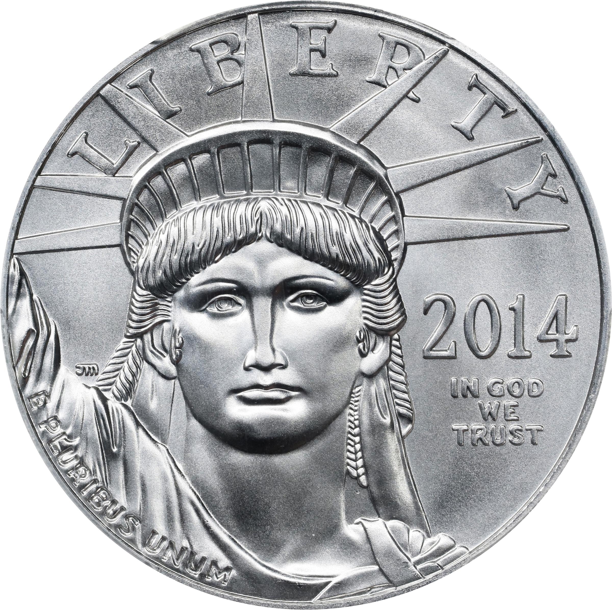 image for: 2014 One-Ounce Platinum Eagle. MS-69 (PCGS).