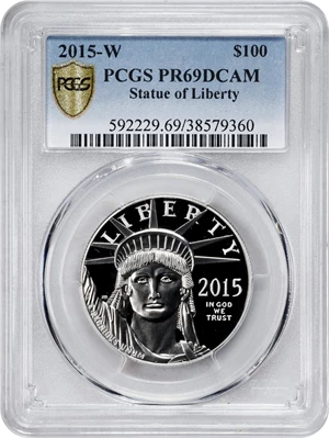 image for: 2015-W One-Ounce Platinum Eagle. Proof-69 Deep Cameo (PCGS).