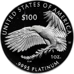 image for: 2020-W One-Ounce Platinum Eagle. Proof-69 Deep Cameo (PCGS).