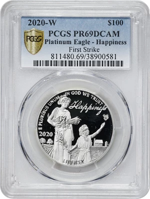 image for: 2020-W One-Ounce Platinum Eagle. Proof-69 Deep Cameo (PCGS).
